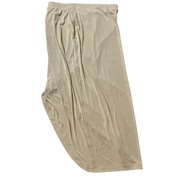 Lululemon Drapey Softstreme Column Midi Skirt Size M Tan Retail $118 - Picture 1 of 4